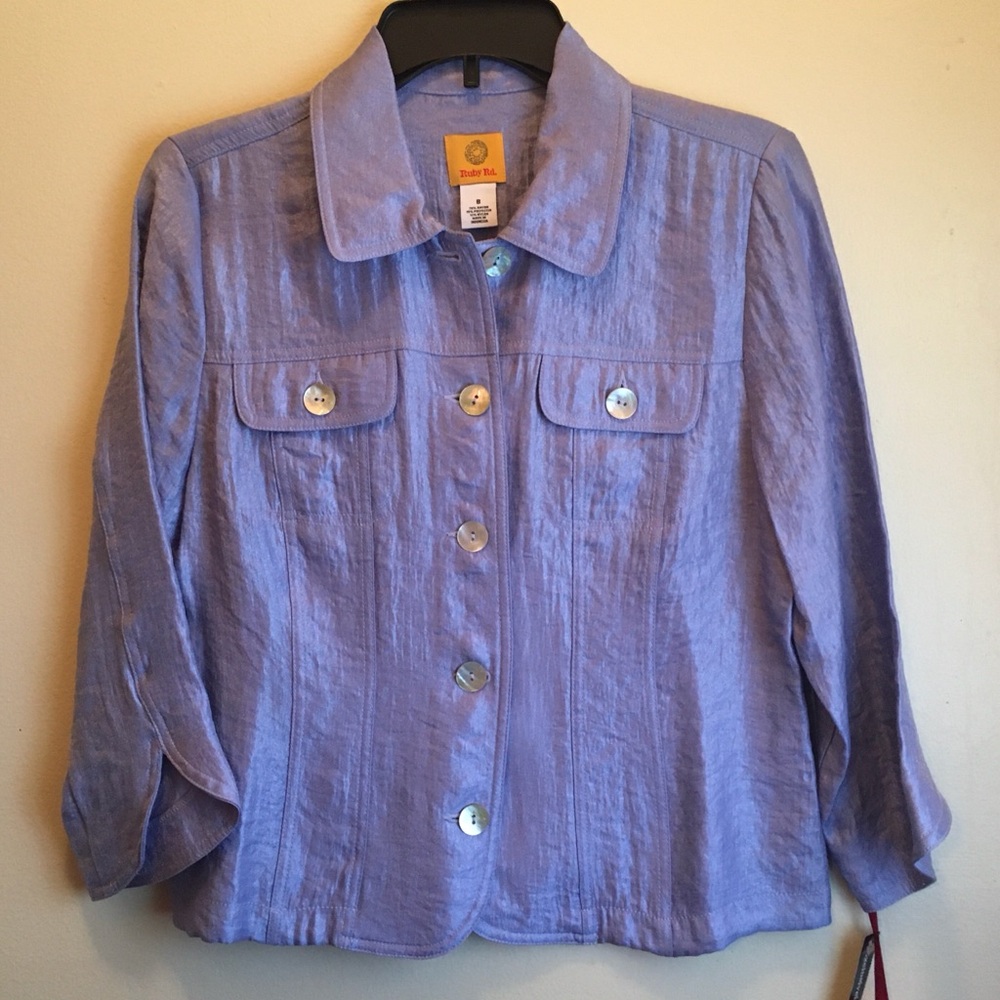 Ruby Rd. Lavender Blouse - Picture 2 of 9